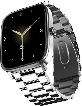 Noise Icon 2 Elite Edition 1.8'' Display with Metallic Body and Bluetooth Calling Smartwatch(Silver Strap, Regular)