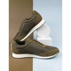 Men Olive Green Sneakers
