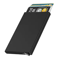 Stealodeal Black RFID Blocking Aluminium Pop-Up Debit/Credit/ATM Men/Women Card Holder