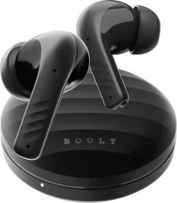 Boult W35 with 48 Hrs Battery Life,4 Mic ENC, Wavy Shell Design, Lowest Latency, 5.4v Bluetooth(Black, True Wireless)