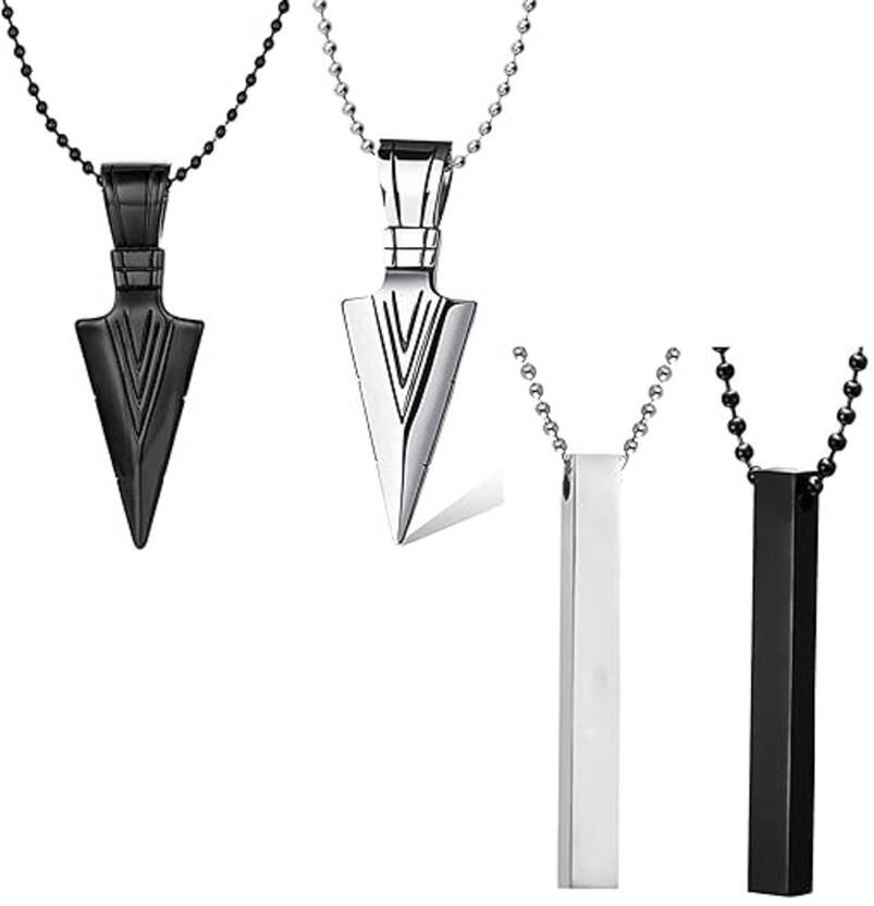 Silver, Black Silver Plated Stainless Steel Chain