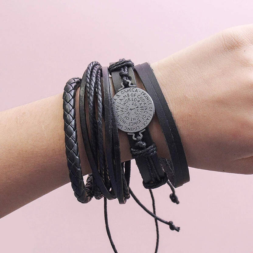 Leather Bracelet(Pack of 4)