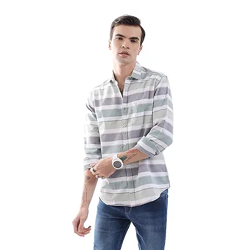 The Indian Garage Co Men's Cotton Slim Fit Shirt