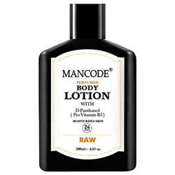 Mancode Raw Body Lotion For Men 200ml | Easy Absorption | Nourishing Formulation | Hydrating Moisturization | Intense Care | Smooth Texture | Healthier Complexion | Elevates self-care.