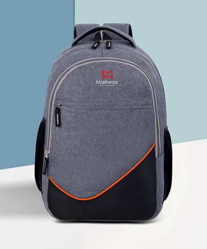 markway Large 35 L Laptop Backpack Laptop Backpack Water Resistant Backpack (Blue) Waterproof School Bag(Grey)
