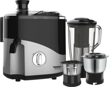 MAHARAJA WHITELINE Odacio Plus 550 W Juicer Mixer Grinder(ODACIO PLUS / JX1-157_HL | 3 Jars | Black, Silver)