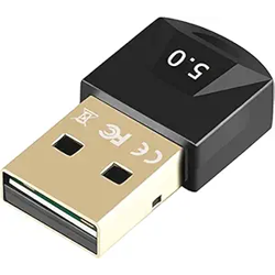 Swiztek USB Bluetooth Adapter for PC, 5.0 Bluetooth Dongle Receiver Supports Windows 10/8.1/7 for Desktop, Laptop, Mouse, Keyboard, Printers, Headsets, Speakers, PS4/ Xbox Controllers