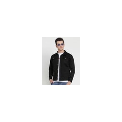 Men Regular Fit Denim Jacket with Flap Pockets