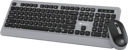 Portronics Key5 Combo POR-1569 Wireless Standard Laptop Keyboard Compatible with Desktop, Laptop, Mac Easy to Use,Plug and Play,Quick, Comfy Durable body(Grey)