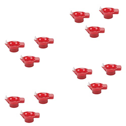 Lexton Water Sensor Diya Lights | Crimson Red | Electronic Diya | Warm White Led Light | Led Diyas with Water Sensing Technology | Pack of 12 | for Indoor & Outdoor Decorations, Pooja, Festivals