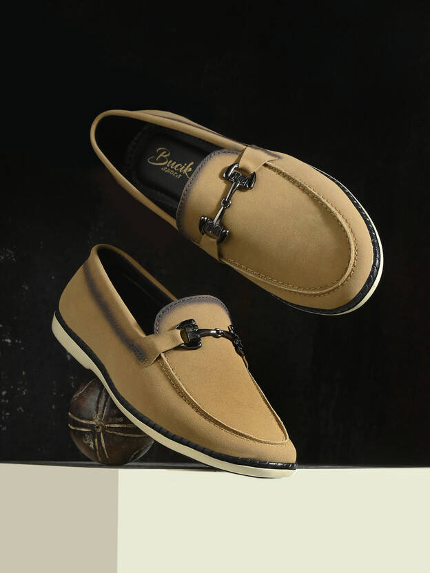 Lightweight Comfort Extra Soft Summer Trendy Premium Stylish Party Loafer Casuals For Men(Beige , 10)