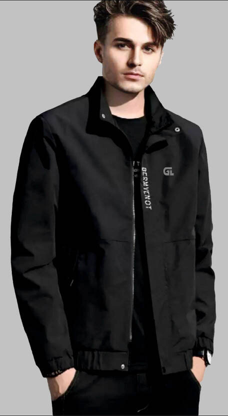 Men Solid Casual Jacket