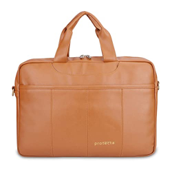 Protecta Terra Firma Office Shoulder Laptop Bag Briefcase for Laptop With Screen Sizes 13 & 14 Inches - Tan