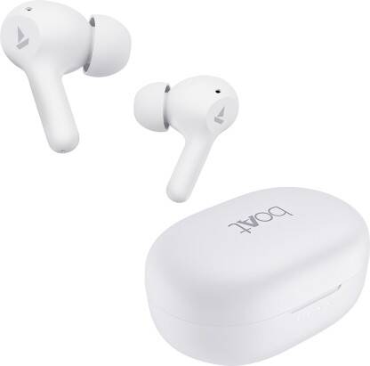 boAt Airdopes 71 w/ 40 HRS Playback, ENx Technology & Beast Mode(Low Latency) Bluetooth(Frost White, True Wireless)