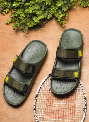 Men Slides(Green , 7)