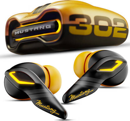 Boult Torq with 50 Hrs Battery, App Support, 4 Mic ENC, Breathable LEDs, 5.4v Bluetooth(Yellow, True Wireless)