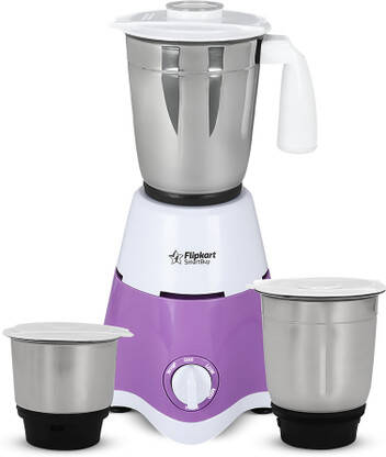 Flipkart SmartBuy PowerChef Premium 500 W Juicer Mixer Grinder(FKSBMG50AIDHNBW/FKSBMG500AIDHNBW | 3 Jars | Purple)