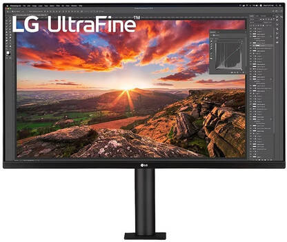 LG UltraFine 80.01 cm (31.5 inch) 4K Ultra HD IPS Panel HDR10, Ergonomic, USB Type-C Monitor (32UN880)(Response Time: 5 ms, 60 Hz Refresh Rate)
