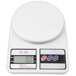 Btag Digital Kitchen Food Weighing Scale For Healthy Living, Home Baking, Cooking, Fitness & Balanced Diet. | Weighing Scale With Digital Display SF 400 10Kg x 1gms (SF_400_WHT)