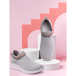 The Roadster Lifestyle Co. Grey Slip On Running Shoes
