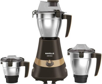 HAVELLS Denso 900 W Mixer Grinder(GHFMGEDK090 | 3 Jars | Multicolor)