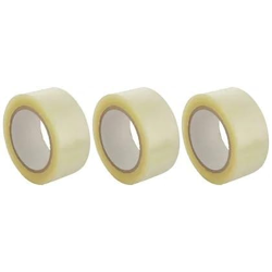 CRAE Packaging Transparent Cello Tape For Office, Home and E-Commerce Packing | 1INCH Diameter | 100 Meter | Pack of 3