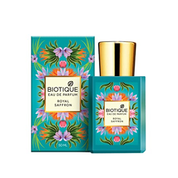 Biotique Unisex Royal Saffron Luxury Liquid Perfume & |Floral Explosion Of Saffron, Jasmine, Tuberose & Patchouli|Long Lasting Smell-Eau De Parfum 50Ml