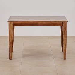 Home Centre 4 Seater Helios Amora Mango Wood Dining Table | Mango Wood Dining Tables for Dining Room|(Brown) 1 Year Warranty