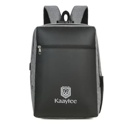 Kaaytee Zephyr Anti Theft Number Lock Backpack Bag with 15.6 Inch Laptop Compartment, USB Charging Port & Organizer Pocket for Men Women Boys Girls- (grey)