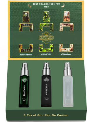 PERFUMERS CLUB Best Fragrance For Men | Set of 3 Eau De Parfum - 8ml Each |Refill For Lightr| Eau de Parfum - 24 ml(For Men)