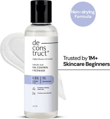 deconstruct Oil Control Face wash 0.5% Salicylic Acid| For Acne & Pimples|Controls exces oil Face Wash(100 ml)