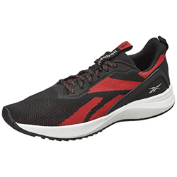 Reebok Men Synthetic/Textile Raineer M Running Shoes Black/Vector RED UK-8