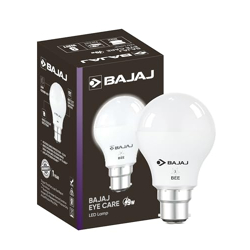 Bajaj Eye Care Led Lamp 9W 5000K B22 | Flicker Control | 2 Star Rated | Energy Effecient | Blue Light Reduction | Long Life & 220 Volts | 1 Year Warranty (Pack Of 1, White)