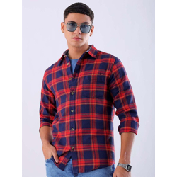 Hardsoda by The Indian Garage Co Tartan Checked Regular Fit Casual Shirt