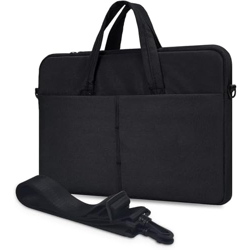 hirTa Unisex Tonet 17.3 Inch Laptop Messenger Bag Case Cover For Office College Compatible For Surafcebook Notebook Professional Business Meeting Bag -Charcoal Black