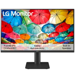LG 27MS550 (27 Inch) IPS Full HD (1920 x 1080) Monitor, 5ms, 100Hz, HDMI X 2, Built-in Speaker, Tilt & Height Adjustable Stand, Virtual Borderless, Flicker Safe, Reader Mode,OnScreen Control, Black