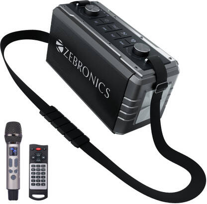 ZEBRONICS ZEB MUSIC BOMB 2 80 W Bluetooth Party Speaker(Grey, Mono Channel)
