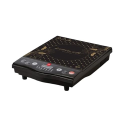 Cello Induction Cooker Blazing Glaze | 1600 Watt Induction Cooktop | Power On/Off Push Button | Compact and Portable | Multi-Purpose Use | Non-Fire Cooking Technology | Black