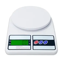Glun Weight Machine for Kitchen, Digital Scale with LCD Display, Scale for Home Baking, Cooking & Balance Diet. Weighing Machine with capacity 10Kg with back light