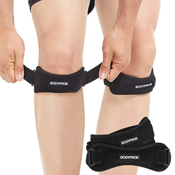 Bodyprox Bodyprox Patella Tendon Knee Strap 2 Pack, Knee Pain Relief Support Brace Hiking, Soccer, Basketball, Running, Jumpers Knee, Tennis, Tendonitis, Volleyball & Squats