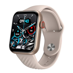 itel ICON-2 Smartwatch with BT Calling, 1.83  HD Display with a 550 nits Peak Brightness, Functional Crown, IP68, 150+ Watch Faces, 24Hr Health Monitor and Voice Assistant (Rose Gold)
