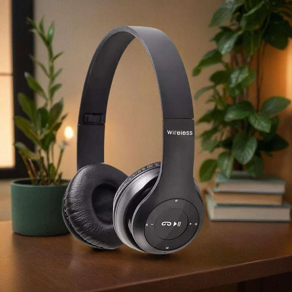 R47 Wireless Bluetooth Headphones HD Sound and Bass Mic Y67 Bluetooth Headset Bl... more