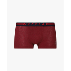 Trunks with Logo Print Waistband