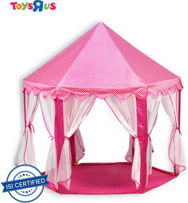 Toys R Us Stats Play Castle Tent House for Kids(White, Pink)