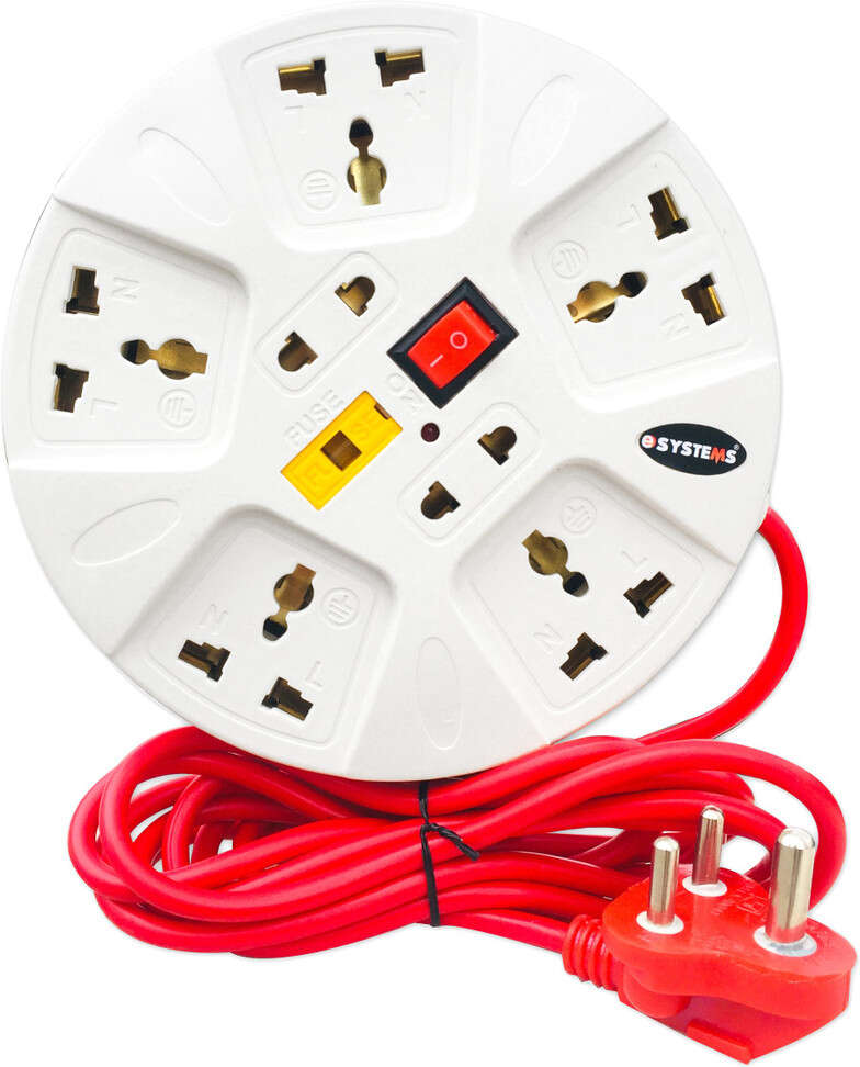 ShopGlobal 6 Amp Multi Plug Point Strip, Cord (2.8 Meter) 7  Socket Extension Bo... more