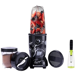 Wonderchef Plastic Nutri-Blend 400 Watts Mixer Grinder With 2 Jars (Black) & Wonderchef Smart Peeler