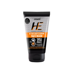 Triple Active Formula De-Tan & Deep Cleansing Face Wash With Charcoal & Vetiver- 100ml