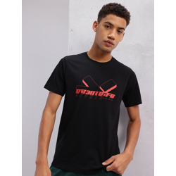 HRX by Hrithik Roshan Brand Logo Printed Regular Fit Lifestyle T-shirt