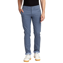 Parx Medium Blue Trouser (Size: 30)-XMTX03222-B5