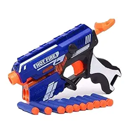 Toy Imagine Blaze Storm Gun for Kids 6-12  Air Soft Toy Gun Pistol with 10 Suction Darts  Shooting Game for Boys 7-14 Years  Indoor Outdoor Sniper Toy Gift  Gel Blaster Style Design
